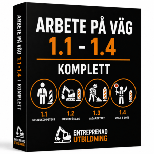 Arbete på väg 1.1–1.4 – APV-utbildning online