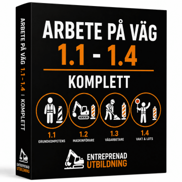 Arbete på väg 1.1–1.4 – APV-utbildning online